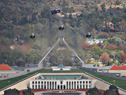 Hornets over Anzac Parade